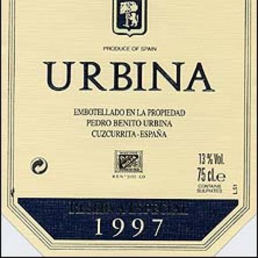 URBINA RESERVA ESPECIAL 1997